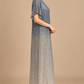 Silver Étoile silver sequin evening dress side view