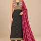 Zaria black and fuchsia ensemble back view
