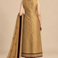 Zarin gold ensemble back view and matching shawl